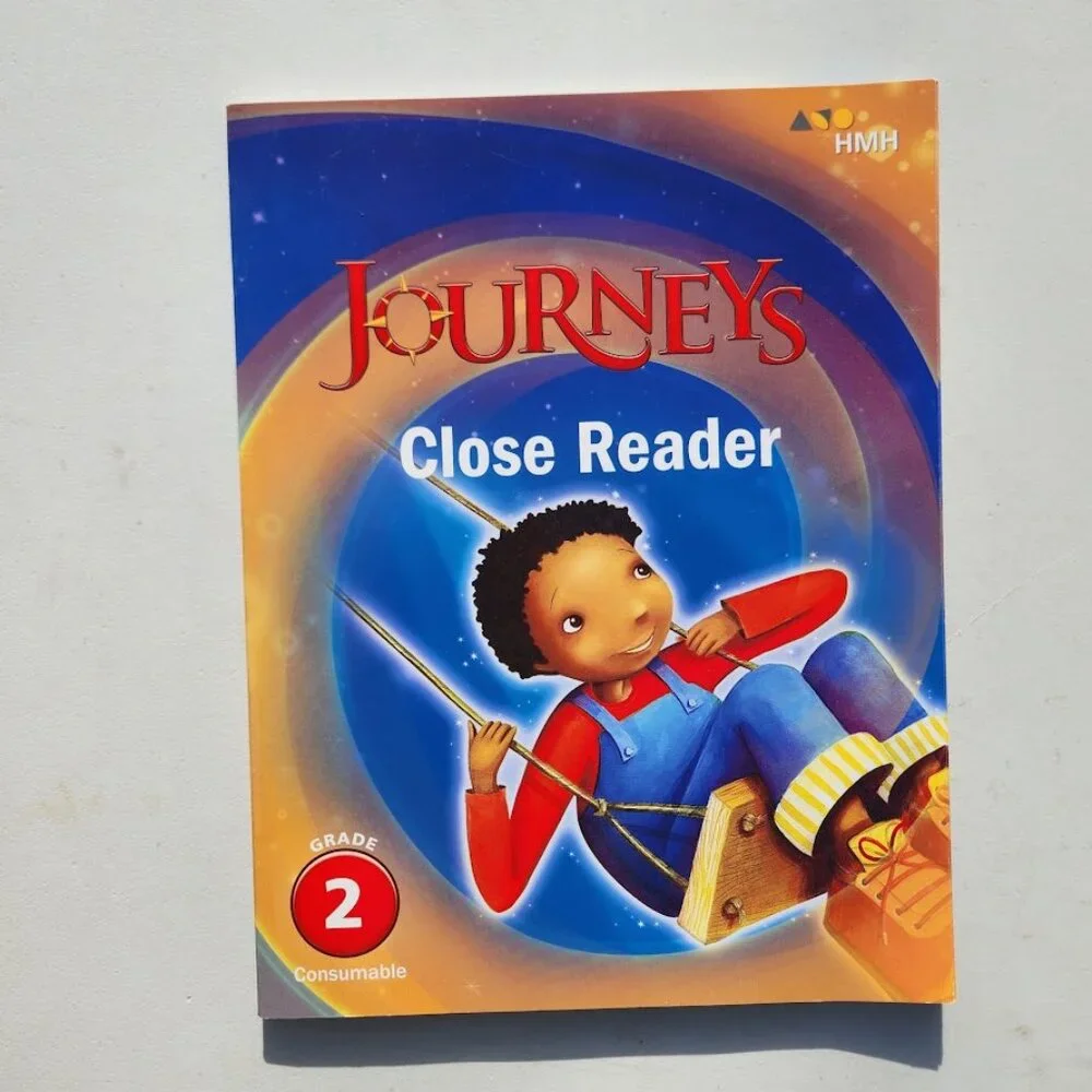 New Journeys Close Reader Notebook Grade 2 2nd Grade Workbook Book 9780544869448